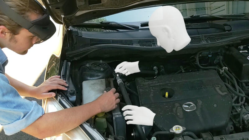 User learning to fix car using NARA.
